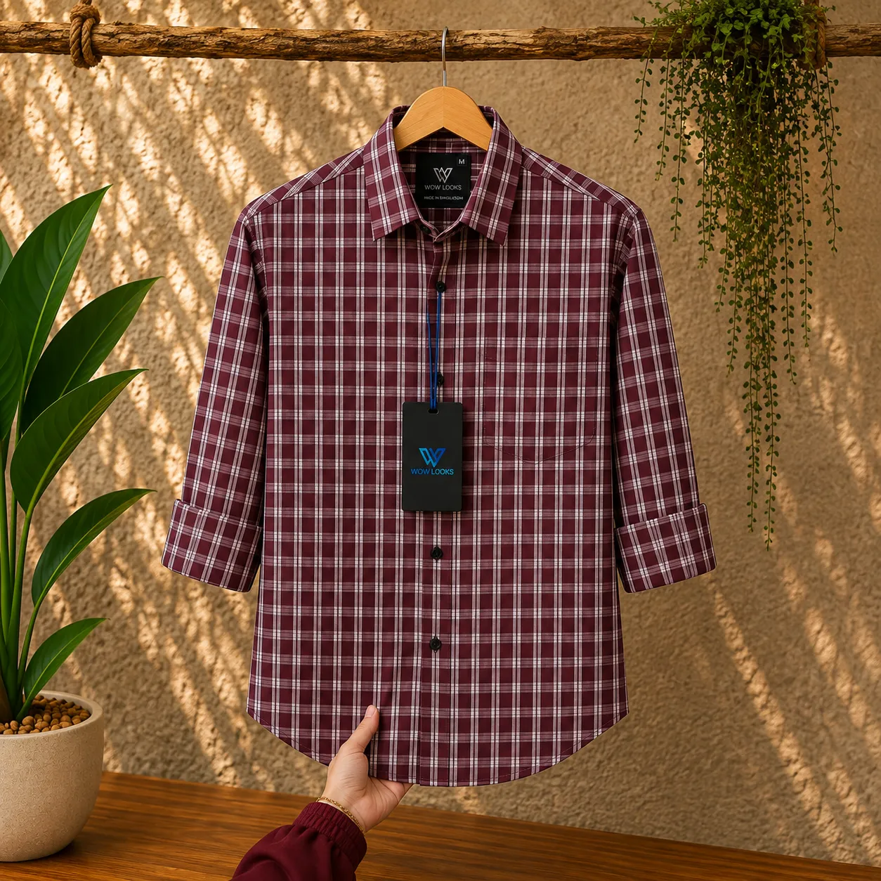 Premium Cotton Check Shirt