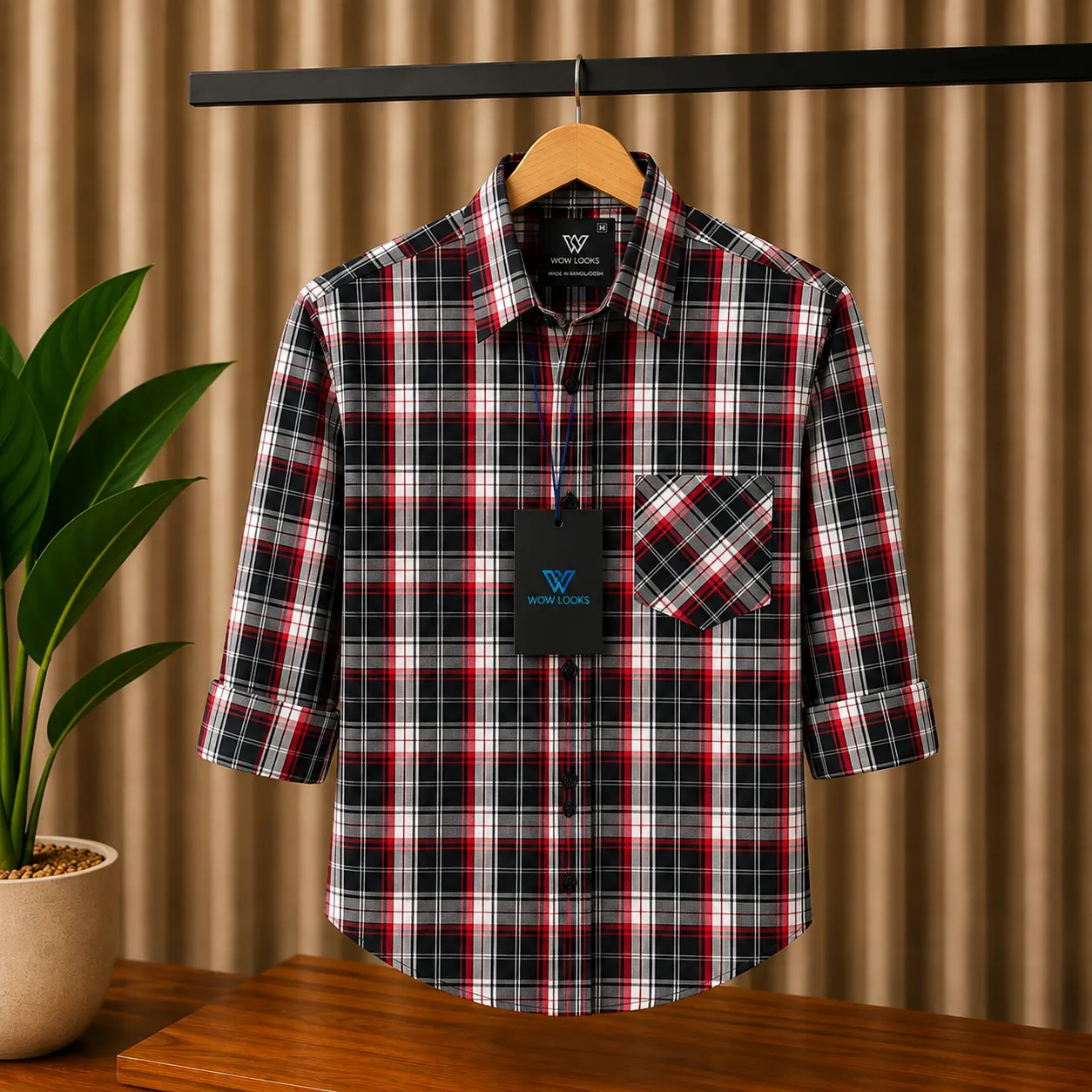 Premium Cotton Check Shirt
