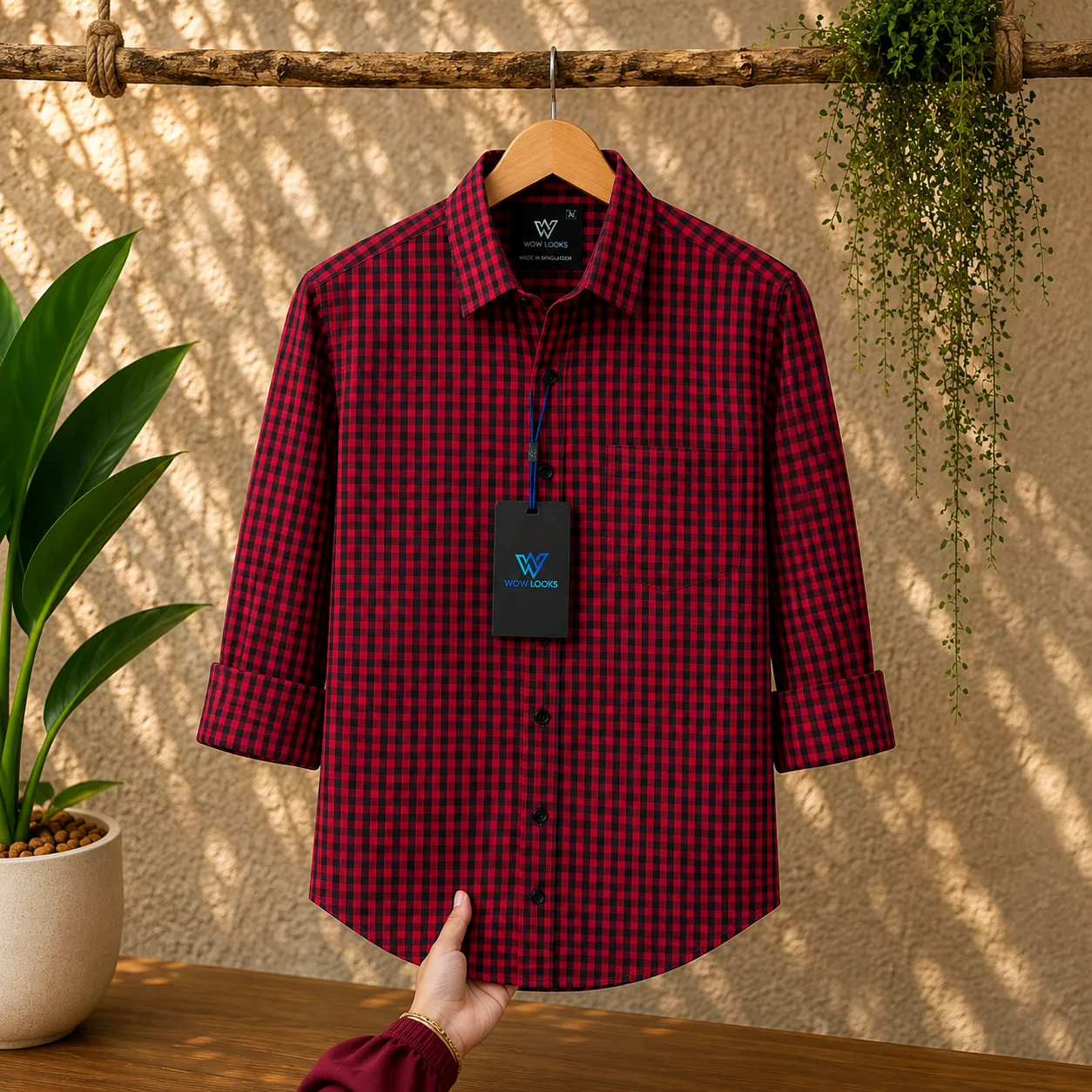 Premium Cotton Check Shirt