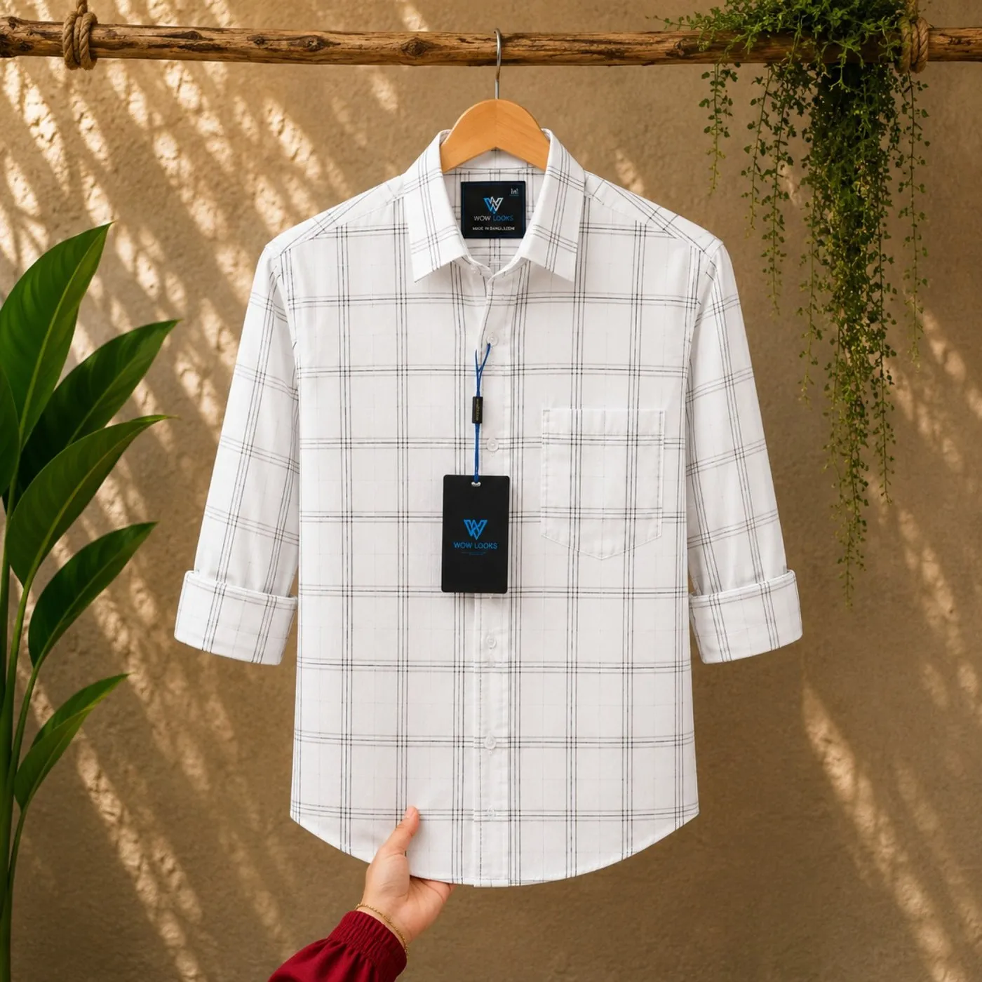 Premium Cotton Check Shirt