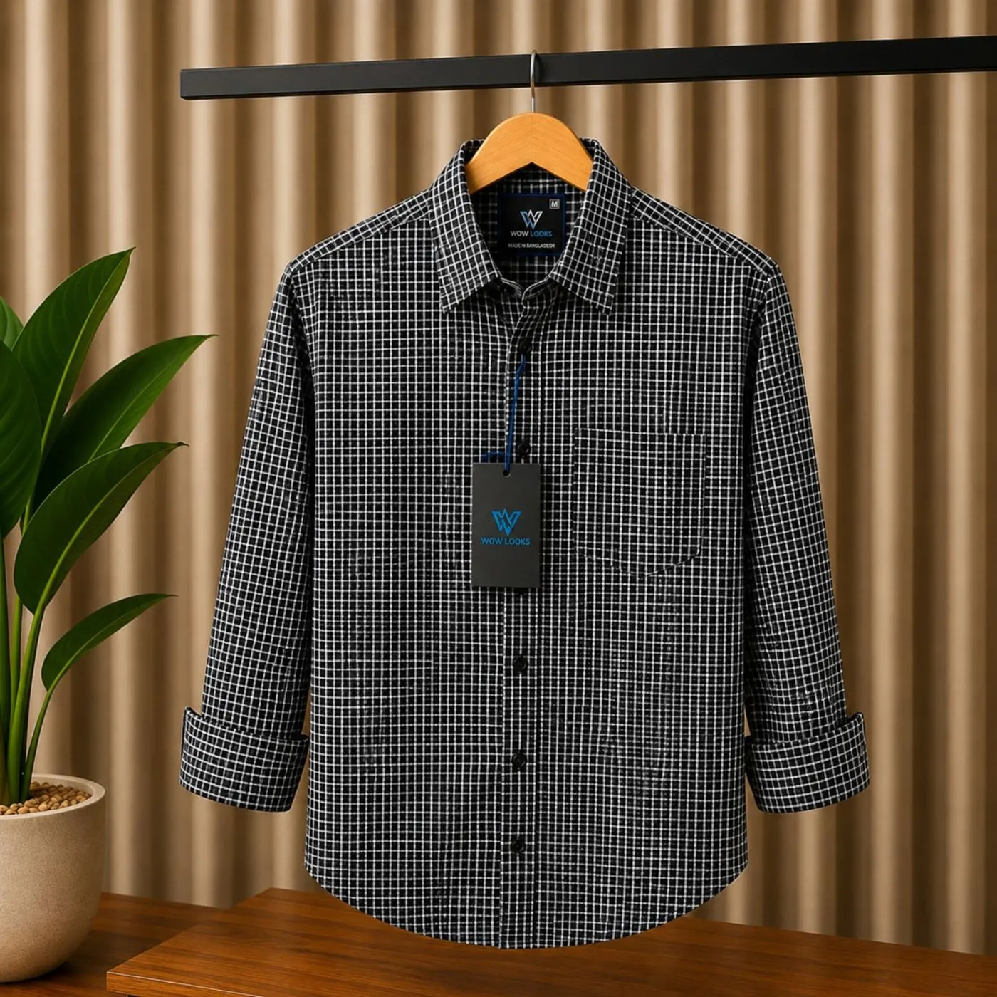 Premium Cotton Check Shirt